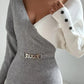 Long Sleeve V-neck Mid-length Dress