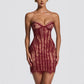 6 European And American Lace Bustier Sheath Dress
