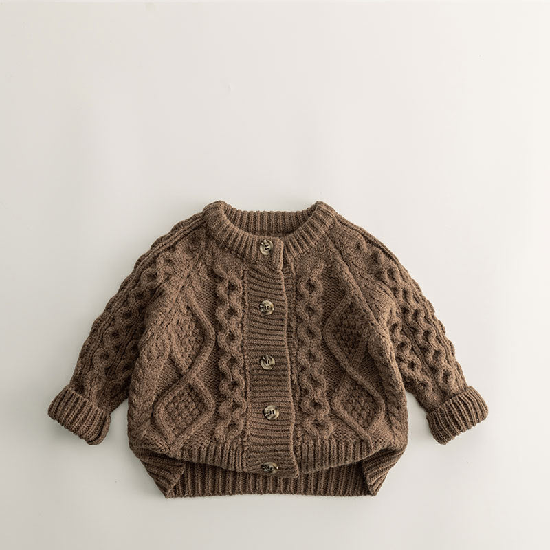 Pull tricoté style bébé Idle, manteau épais