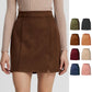 Jupe sexy taille haute en daim style coréen automne et hiver