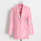 Costume femme style européen et américain, col en V, dos nu, couleur unie, petit