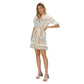 Spring Summer Resort Style Printed Short Fashion Dress