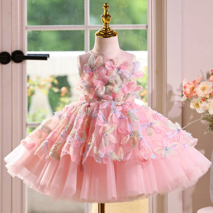 Children's Light Luxury Minority High-end Flower Girl Wedding Dress