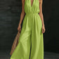 V-neck Halter Neck Jumpsuit For Women