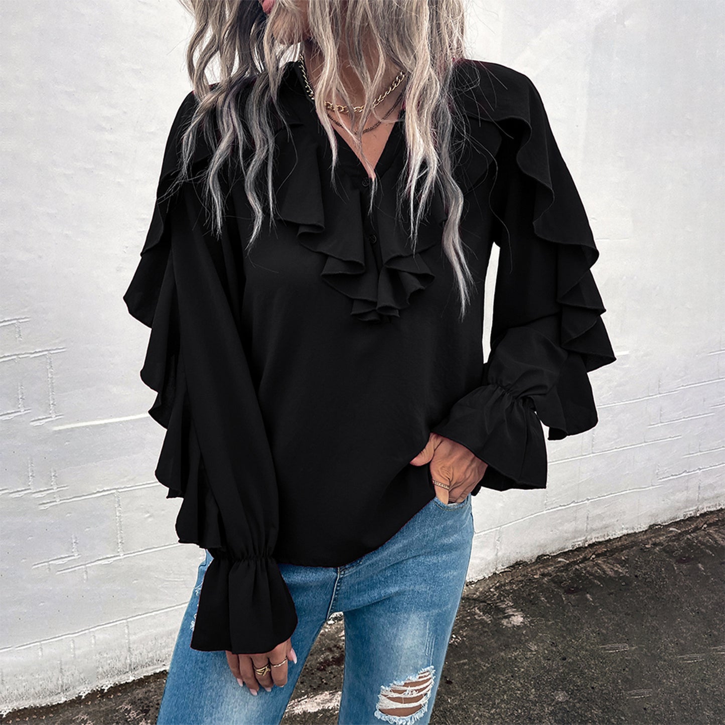 Women's Fashion Casual Temperament Shirt Top