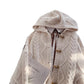 Horn Button Hooded Twist Sweater Jacket