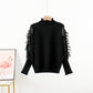 Women's Long-sleeved Stitching Pullover All-match Sweater
