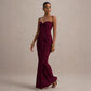 Bandeau Slim Fit Pleated Sheath Dress