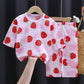 Three-quarter Sleeves Thin Children's Cotton Pajamas Suit