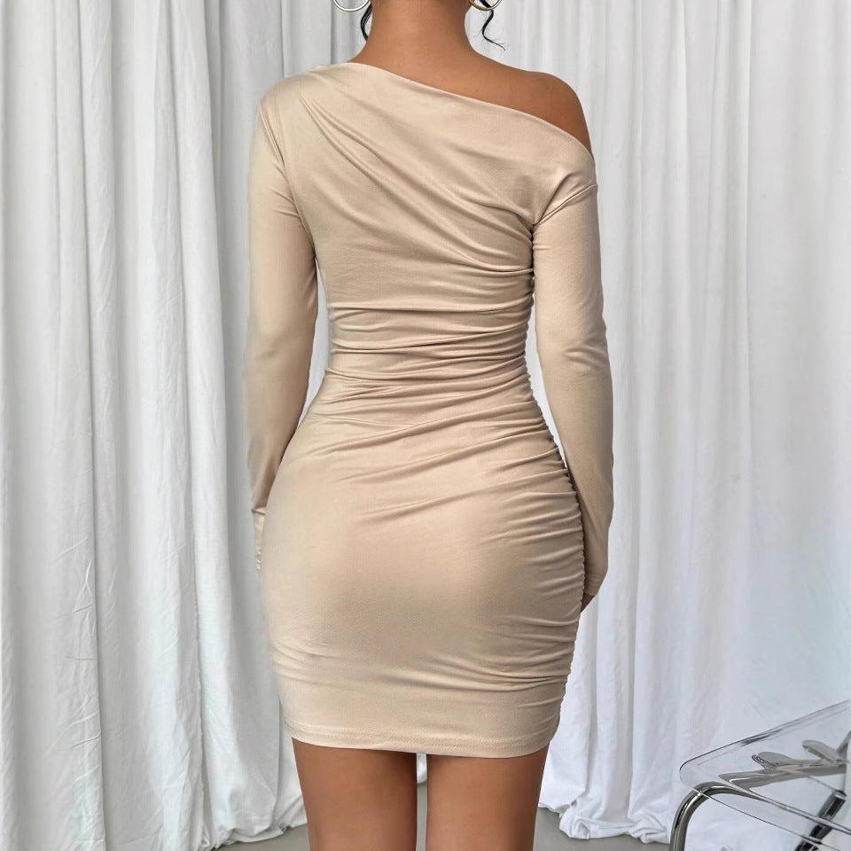 Robe à manches longues confortable et décontractée pour femme
