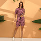 New European And American Home Comfortable Round Neck Women's Suit