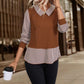 Girl's Long-sleeved Fashionable Striped Shirt