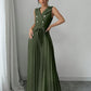 Suit Collar Bow Tie Belted Waist Pleated Jumpsuit