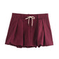 European And American Fashion Zipper Pocket Jacket Jacket Short Skirt
