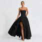 Women's Fashion Temperament Pure Color Sling Dress