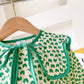 Green Polka Dots Peter Pan Collar Fashionable Princess Dress