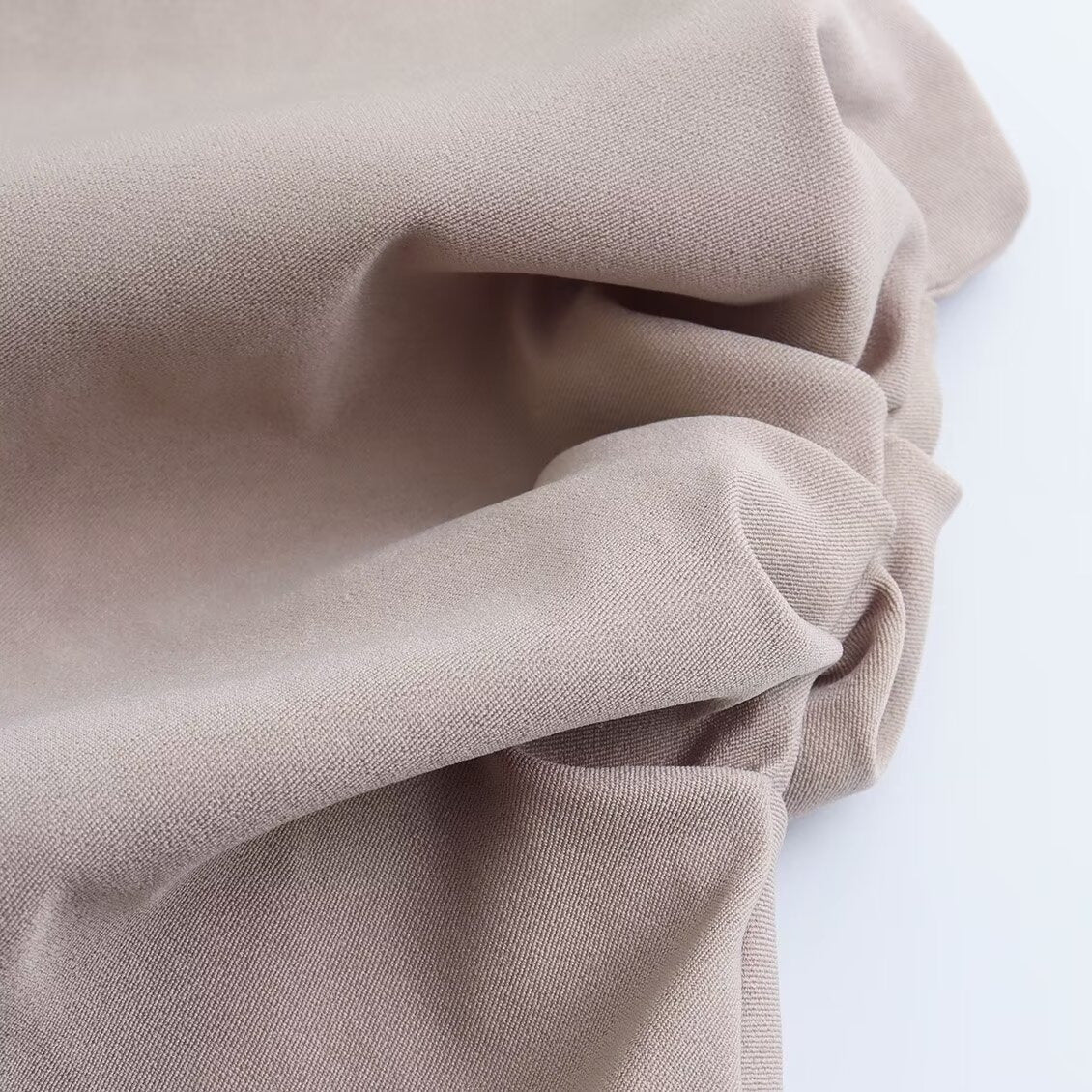 Off-the-shoulder Pleated Asymmetric Top