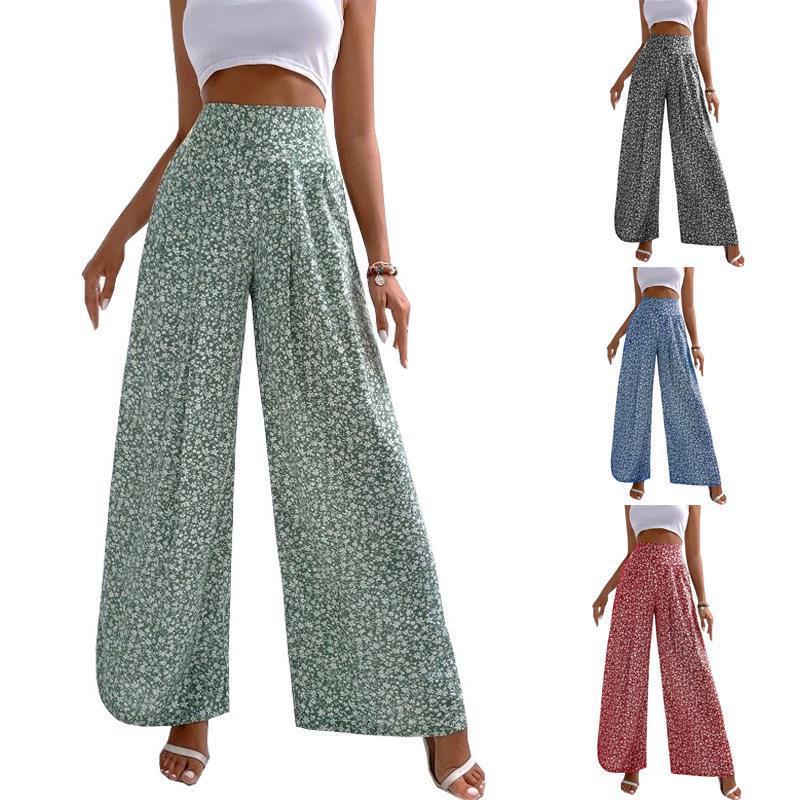 Women's Floral Casual Pants Loose Print