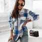 Women's Fashionable Color Plaid Shirt