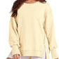 Solid Oversized Sweatshirt Crew Neck Long Sleeve Pullover Hoodies Tops Fashion Fall Women Clothes Winter