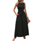 Womens Casual Chic Asymmetrical Twist-Waist Dress