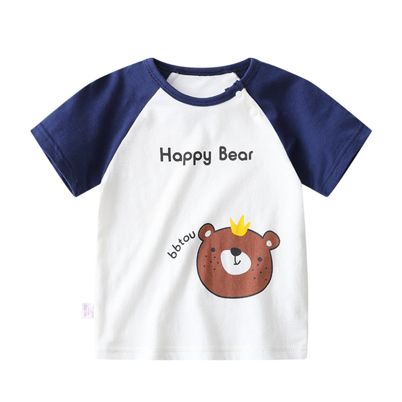 Female Baby Short-sleeved Cotton Summer