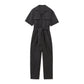 Combinaison à manches courtes et ceinture pour femme, nouvelle collection printemps