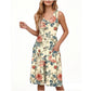 Slim-fit Casual Mid-length Button-down Dress With Pockets