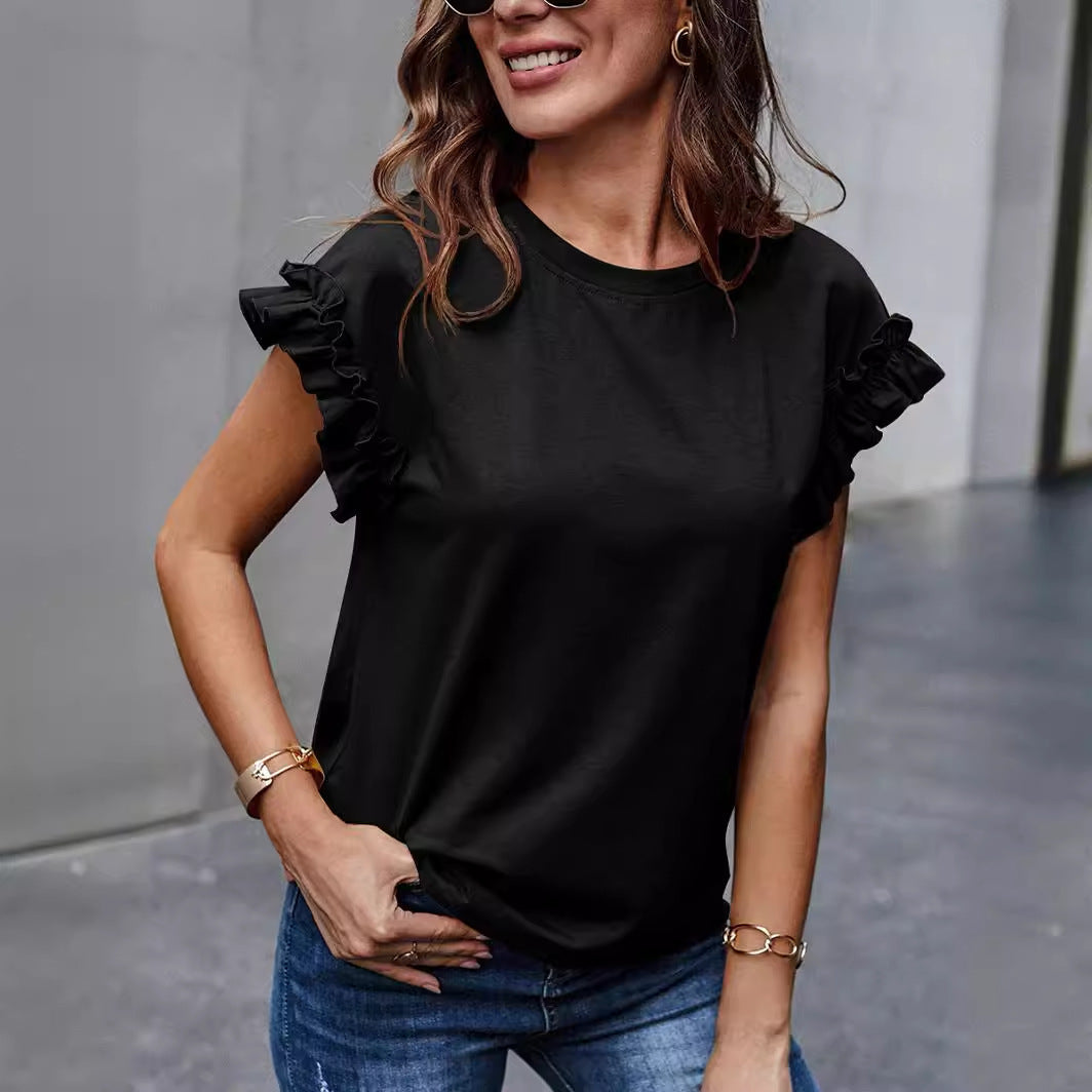 Stylish Sweet All-match Top T-shirt