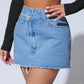 Short Fashion Irregular Denim Short Skirt