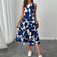 Dress Polyester Sleeveless Vest A- Line Skirt