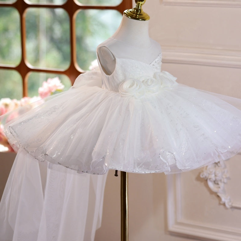 New Children's Piano Performance Host Wedding Dress Costume