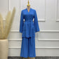 Pure Cotton Casual Plus Size Top Two-piece Pants Suit