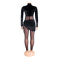 Mesh Velvet Stitching Solid Color Jumpsuit