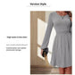 Robe trapèze mi-longue moulante pour femme