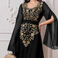 Women's Fashion Embroidery Applique Super Long Sleeve Dress
