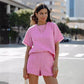Tassel Short-sleeved Shorts Casual Suit