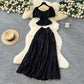 Womens Solid-Color, Defined-Waist, Square-Neck Puff-Sleeve Shirt And Skirt Set