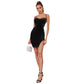 Elegant Sleeveless Dress With Slit For Ladies
