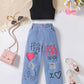New Girls' Solid Color Sleeveless Vest Letters