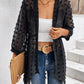 Polka Dot Open Front Coat