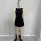 Minimalist Womens Dress With A Distinctive Pleated Cinched Waist