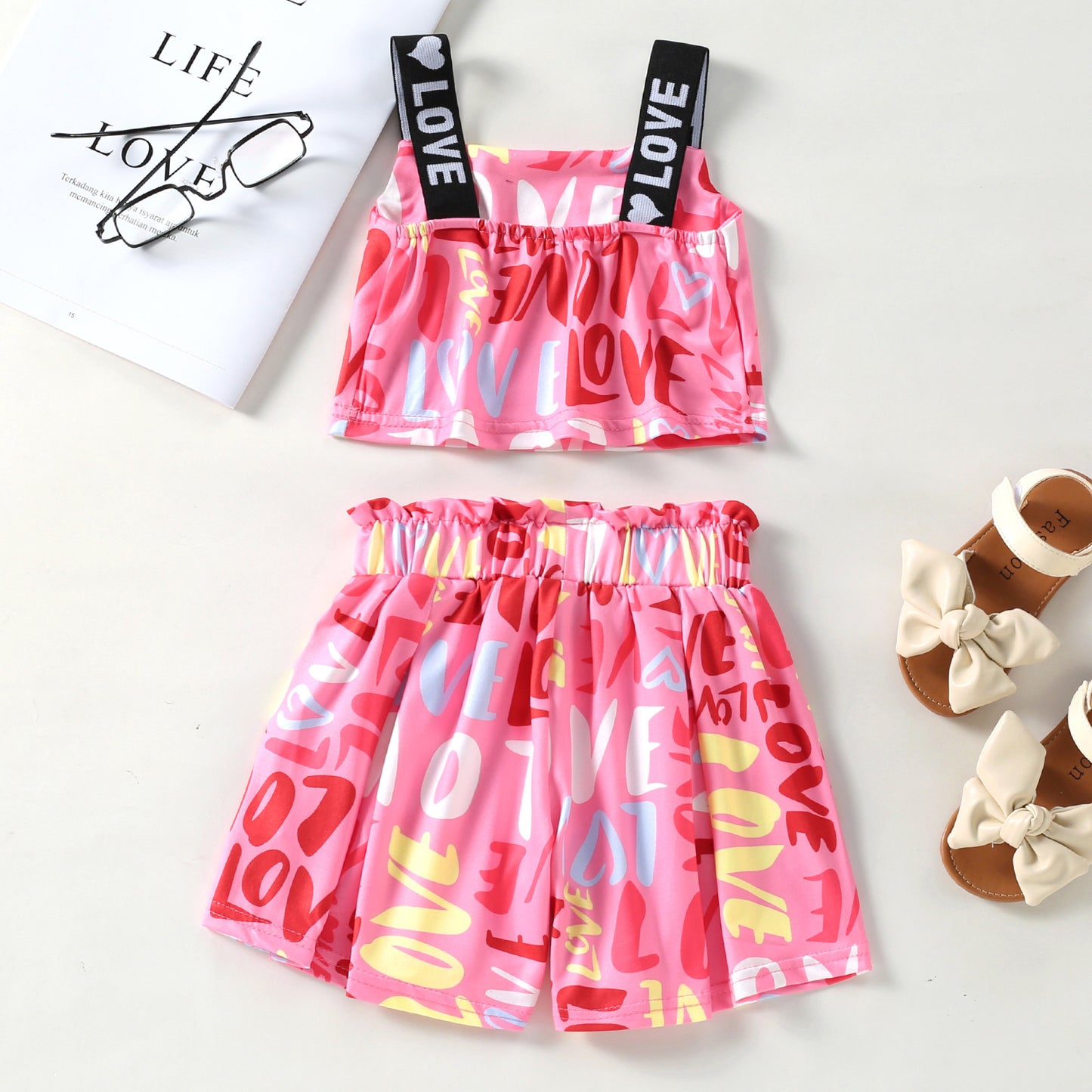 Hatless Cartoon Skirt Set Leggings Spring