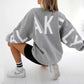 Fashion Printed Thickening Long Sleeve Loose Sweatshirt