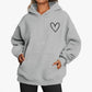 Sweat à capuche brossé style coréen pour femme, style décontracté