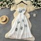 French-style Vacation-look Sweet Strap Dress For Women