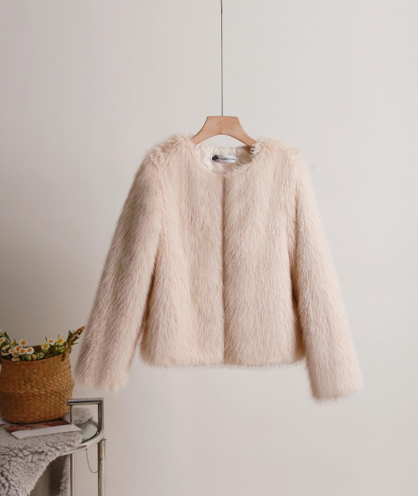 Manteau court uni pour femme, automne et hiver