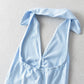 Pure Desire Personality Lapel Halter Design Top
