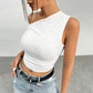 Women's Fashion Personality Slim Fit Shoulder T-shirt