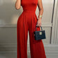 Fashion Multi-strap Cross Wide-leg Jumpsuit